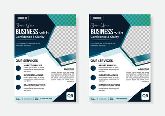 Creative Business Flyer. Modern & professional corporate layout design	