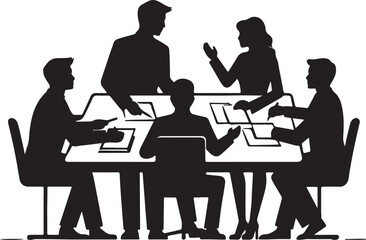 silhouette of a business woman