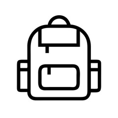 Backpack Pictogram &ndash; Travel, School, and Outdoor Gear Symbol

