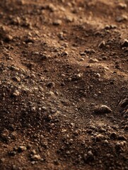 A soil texture featuring fine grains.