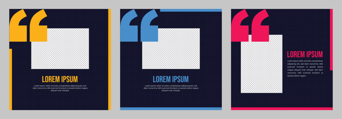 Modern social media banner templates for sale, promotion, and ads. Clean square layout for digital marketing. Editable EPS vector design. Set of Editable minimal square banner template.