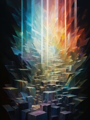 Colorful modern abstract art