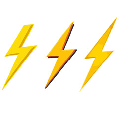 Simplified Lightning Bolt Designs