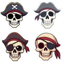 Pirate Skull Illustrations