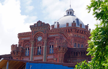 Red-brick Greek Lycee in historic Fener