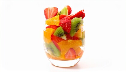fruit salad in glass