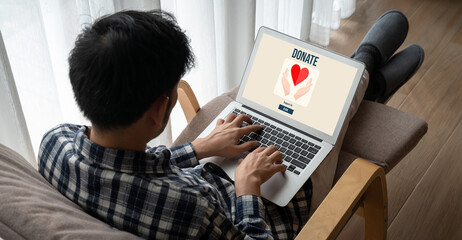 Online donation platform offer modish money sending system for people to transfer on the internet