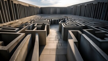 Fototapeta premium concrete maze