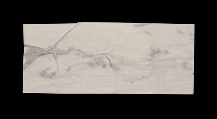Torn, ripped paper pieces blot crack Patch frame. Black and white copy space texture crumble...