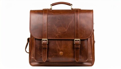 brown leather briefcase