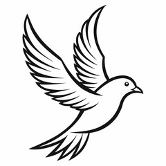 dove of peace vector illustration