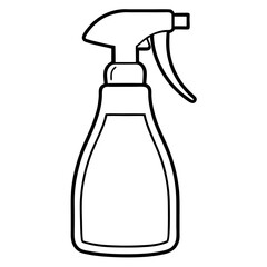 spray bottle isolated on white