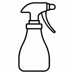 spray bottle isolated on white
