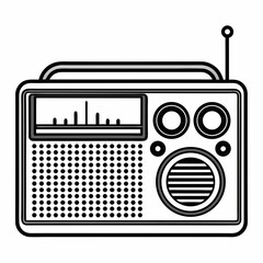 retro radio icon