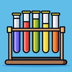 test tube with red liquid