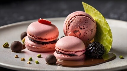 macaroons and coffee