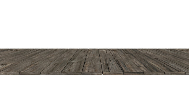 Old wooden table., planks great for product visualisation 