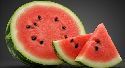 Slice of watermelon.
