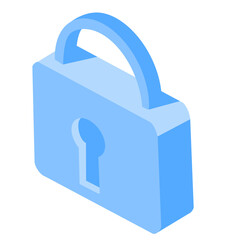 Security shield padlock protection safety privacy secure data cyber safety internet security icon isolated on transparent background
