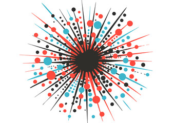 The background is a modern illustration of a retro comic, presented in a vintage pop art style