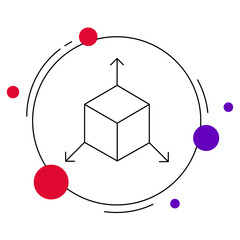 Cube icon, Structured Precision The Power of the Cube, Building Blocks of Innovation A Cube Perspective