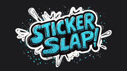 A 90s vintage aesthetic is achieved through the use of strong bold pop art text styles and effects