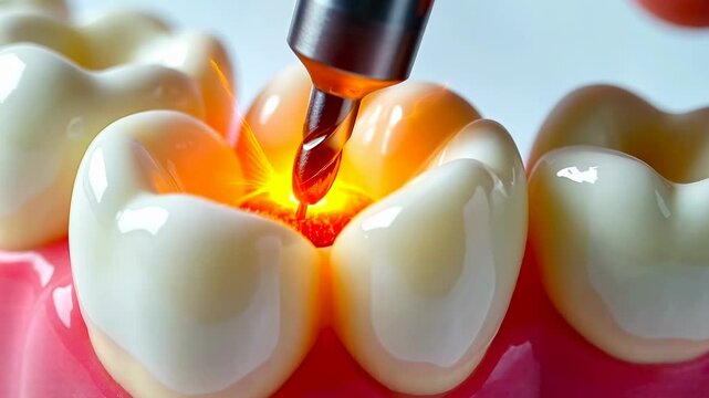 Dental filling, cavity repair, tooth restoration. Oral health. Enamel protection increases chewing efficiency. Filling material bonds securely. Dentists ensure optimal tooth function.