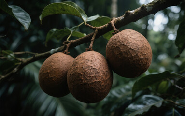 Obraz premium walnuts on tree