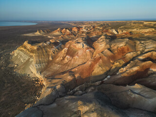 Sweeping across Aktumsuk cape, the video glides over vibrant strata and rugged ridges, capturing...