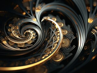 Futuristic abstract digital illustration