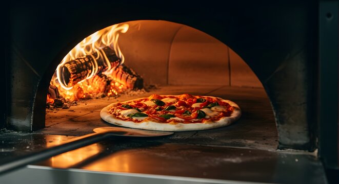 World Pizza Day – Traditional wood-fired pizza celebrating authentic taste, culinary heritage and the global love of pizza - Powered by Adobe