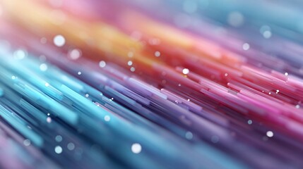 Abstract colorful light streaks with bokeh effects
