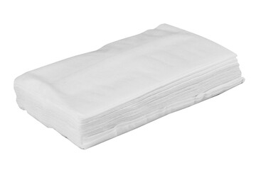 Tissue paper on white background single