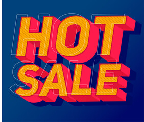HOT SALE banner, button