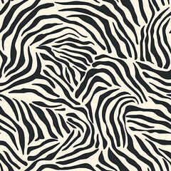A bold and stylish seamless zebra print pattern. This high-resolution animal skin wallpaper is perfect for fashion design, digital paper packs, home decor