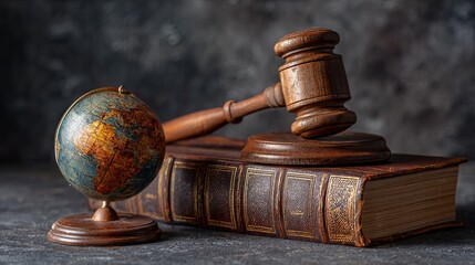 Wooden Globe on Stand