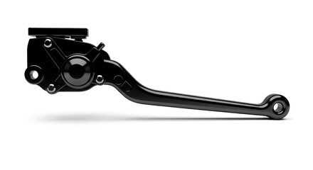 Showing Motorcycle Brake Lever in Black with Reservoir Unit
