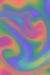 Abstract texture background. Rainbow color gradient smooth design. Vintage aesthetic pastel color template. Iridescent holographic art.