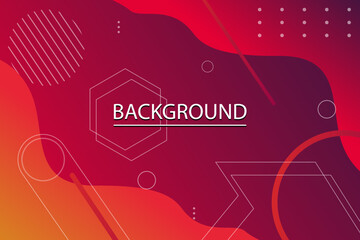 Gradient geometric shapes screensaver background