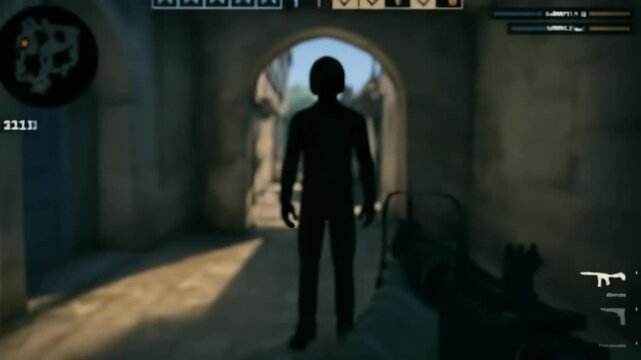 A dynamic scene from a gaming environment showcasing a message warning players about cheating. The visual highlights the importance of fair play and competition.