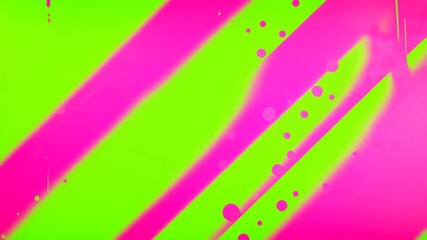 Bright neon pink and green paint splashes form dynamic diagonal stripes on a black background creating a bold and energetic abstract composition - Powered by Adobe