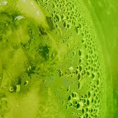 green water drops