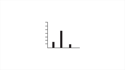 Abstract diagram icon, sign design on white background.