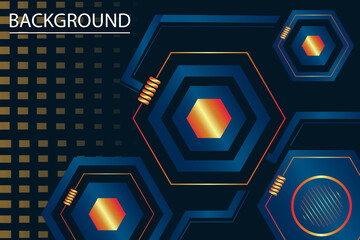 Gradient geometric shapes screensaver background