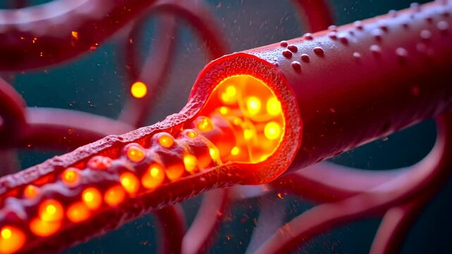 Blood vessels, Vessel health, Vein structure. Vascular health. Capillaries constrict under low pressure. Vein elasticity enhances oxygen delivery. Cardiovascular efficiency supports organ function.