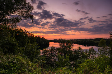Lake Puhlheim at a great sunset.