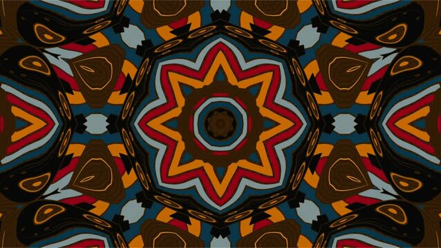Abstract seamless floral pattern background with vintage mandala flower vector illustration.