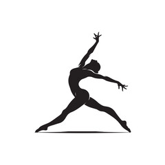 Fototapeta premium Gymnast dancer Vector (3).eps