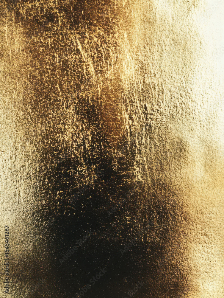Poster vertical abstract gold textured background with light effects. rich and luxurious surface for design