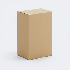 Plain Brown Cardboard Box Packaging Mockup Simple and Versatile